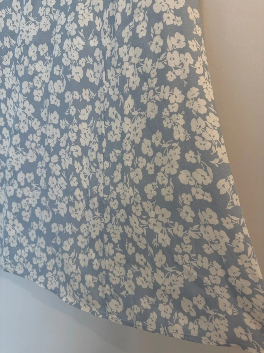 Reformation Women's Light Blue Floral Slip Skirt - Picture 5 of 12